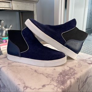 Sam Edelman Margot Chelsea Suede Leather Sneakers